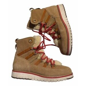 Cole Haan Women's Zerogrand Luxe Hiker Cold Weather Winter Boot Sherpa Suede 8.5